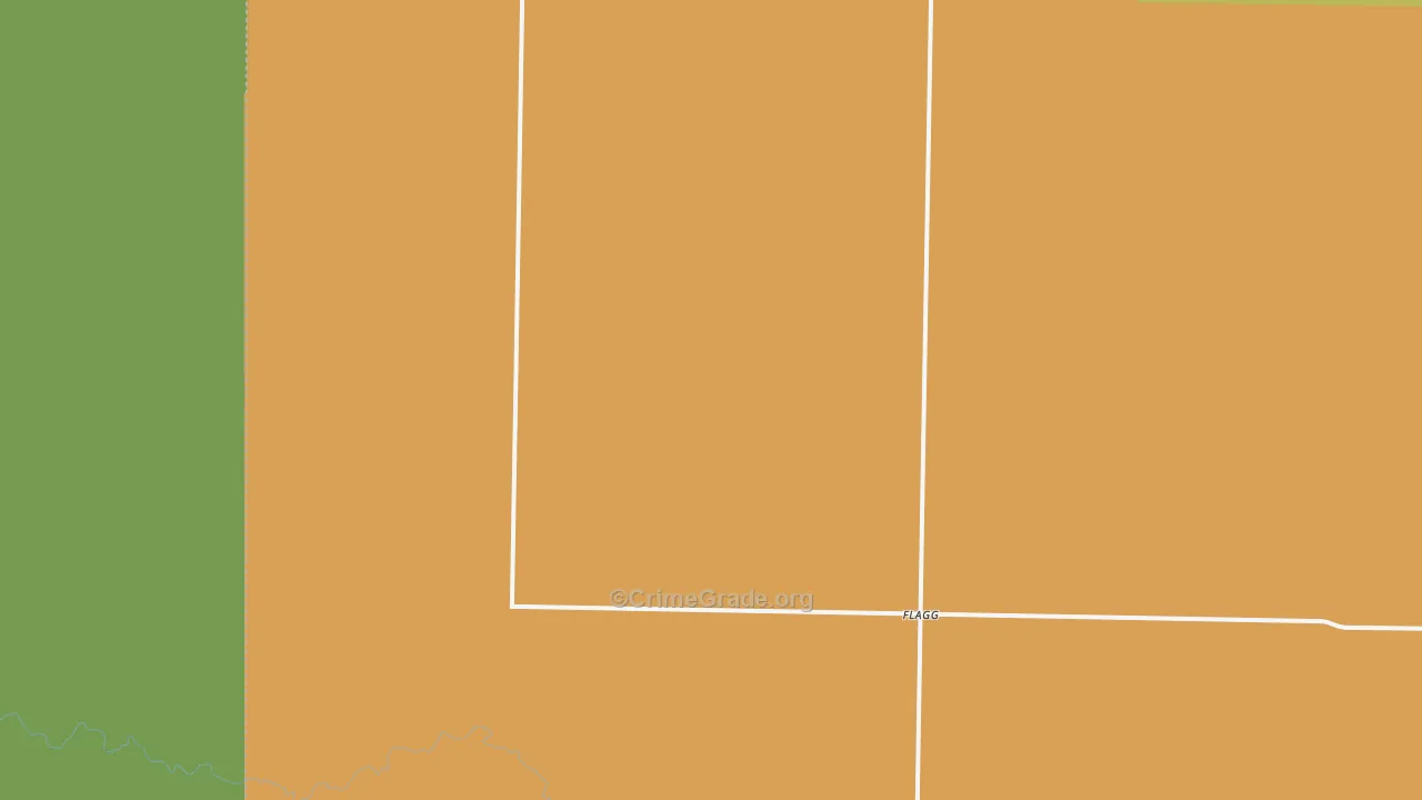 Flagg, TX Map of Theft Rates
