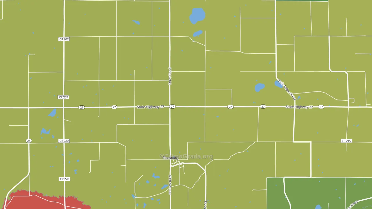 Flensburg, MN Map of Theft Rates