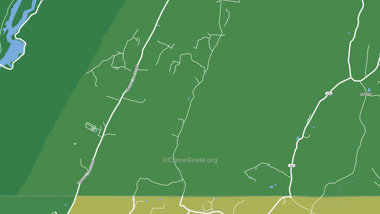 Flintstone, PA Map of Theft Rates