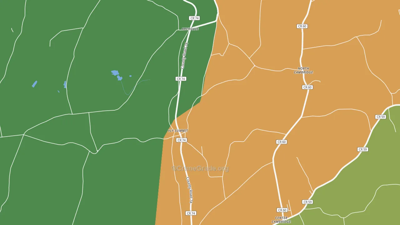 Fly Summit, NY Map of Theft Rates