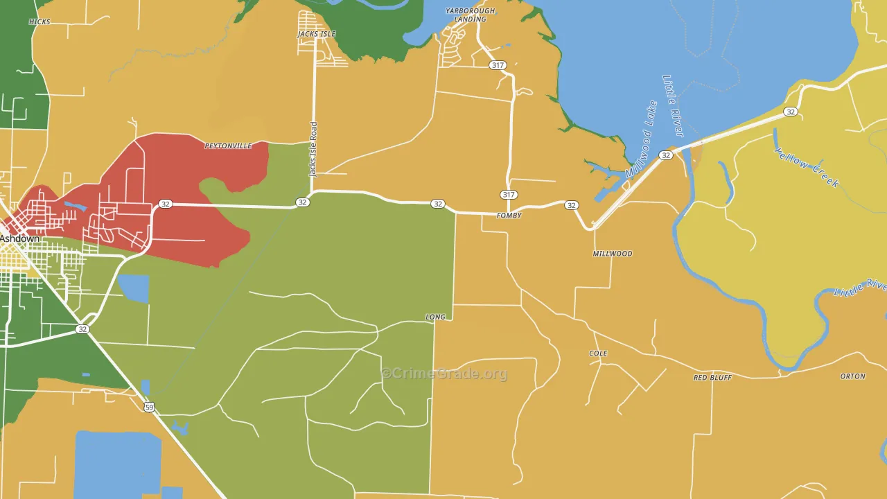 Fomby, AR Map of Theft Rates