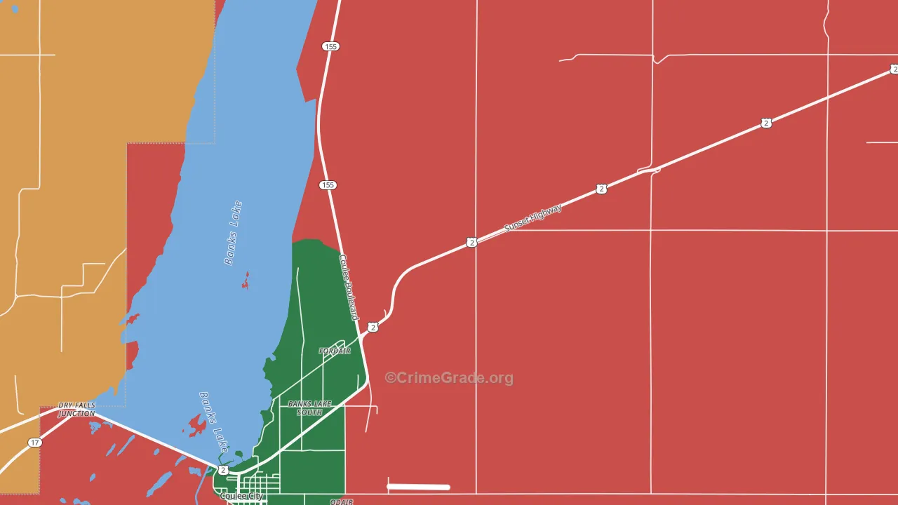 Fordair, WA Map of Theft Rates