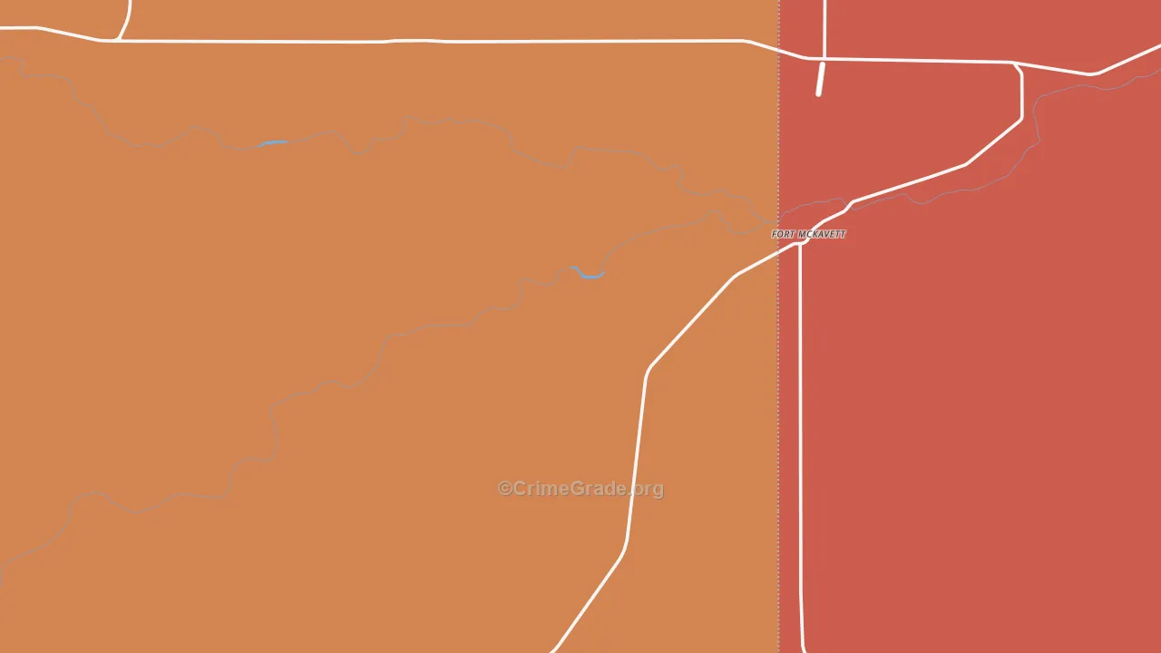 Fort Mc Kavett, TX Map of Theft Rates