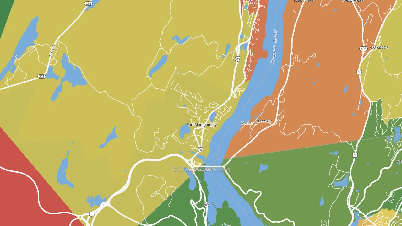 Fort Montgomery, NY Map of Theft Rates