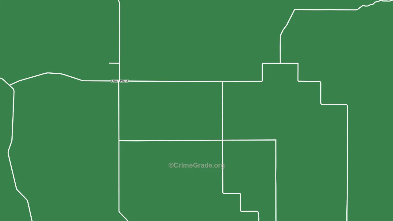 Fort Rock, OR Map of Theft Rates