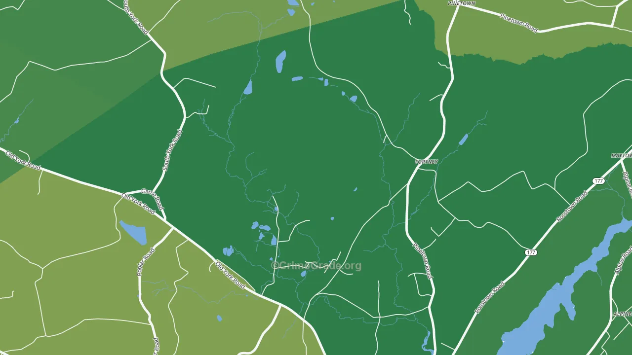 Fortney, PA Map of Theft Rates