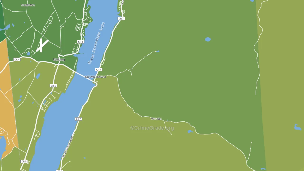 Fox Hill, NY Map of Theft Rates