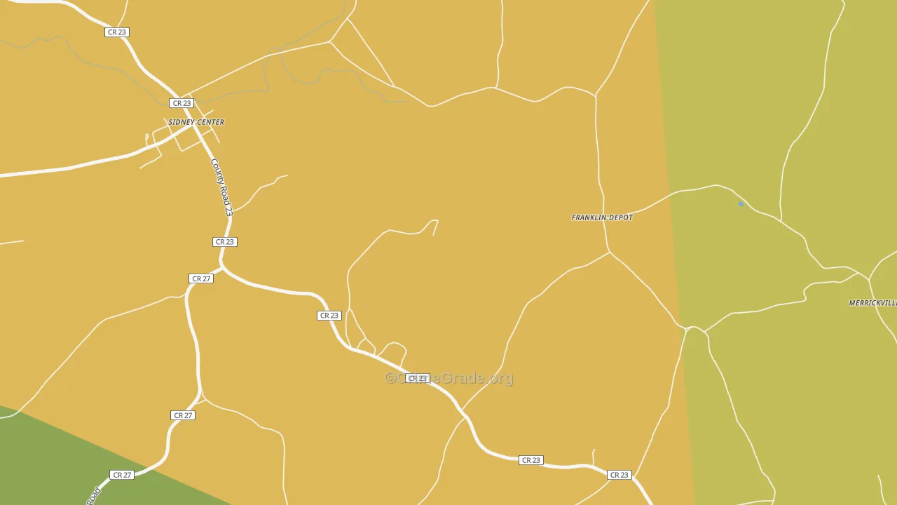 Franklin Depot, NY Map of Theft Rates