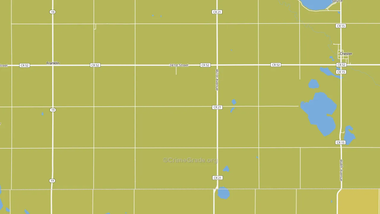 Franklin, SD Map of Theft Rates
