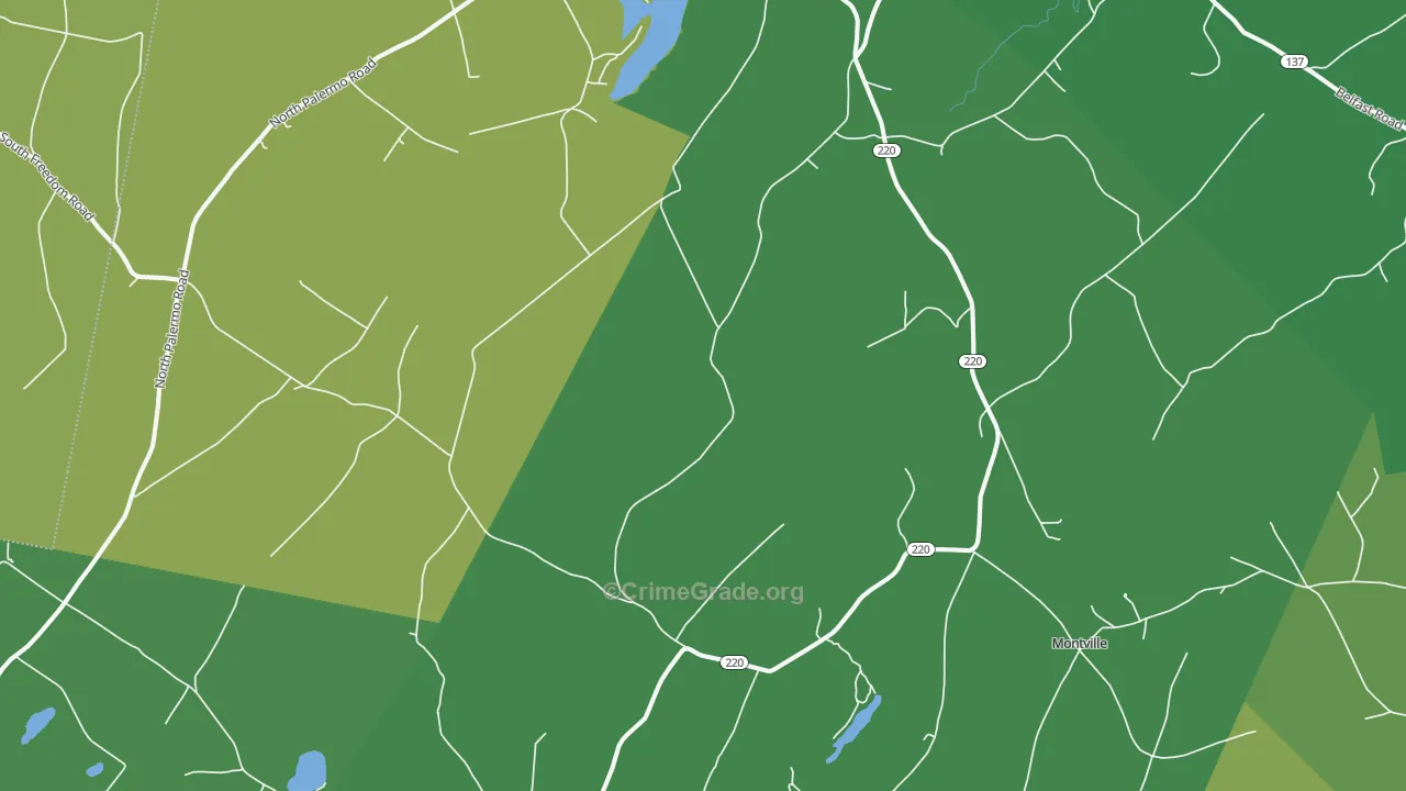 Freedom, ME Map of Theft Rates
