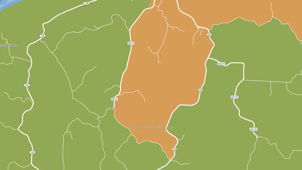 Freedom, MO Map of Theft Rates