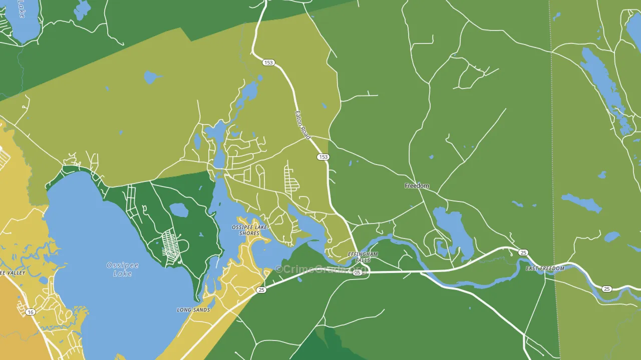 Freedom, NH Map of Theft Rates