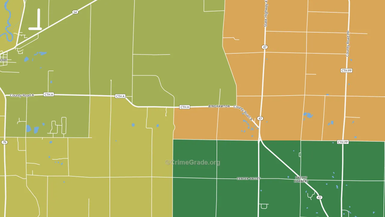 Freedom, WI Map of Theft Rates