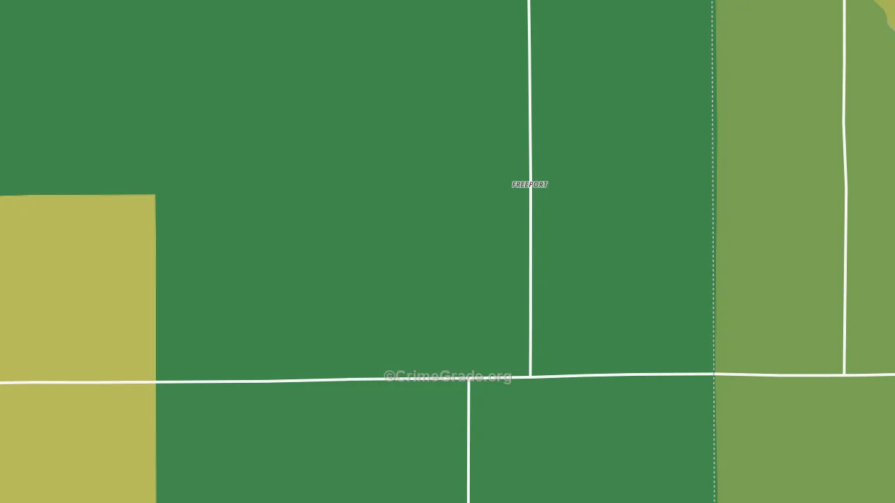 Freeport, KS Map of Theft Rates