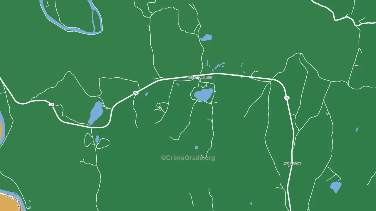 French Woods, NY Map of Theft Rates