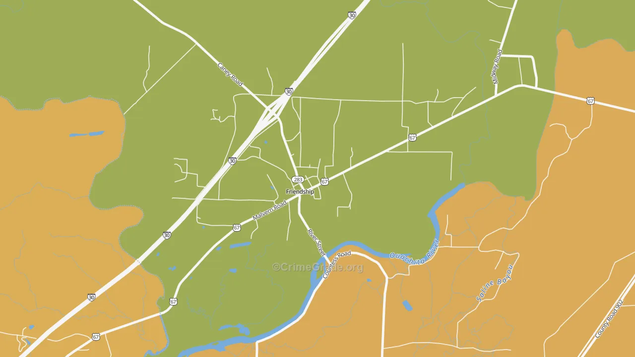 Friendship, AR Map of Theft Rates