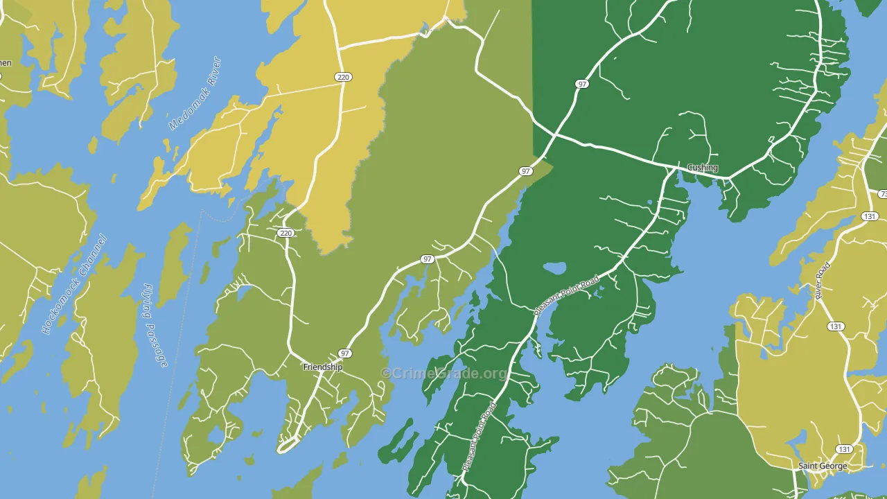 Friendship, ME Map of Theft Rates