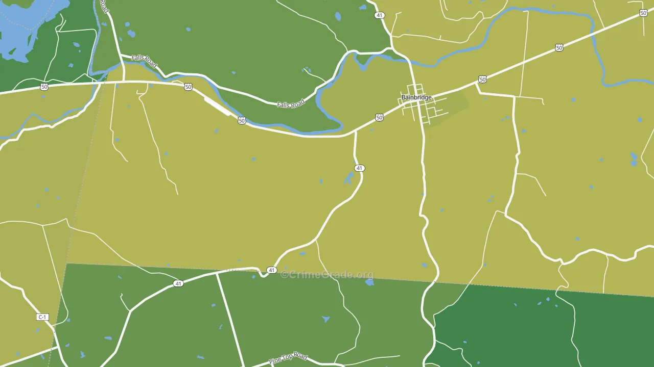 Fruitdale, OH Map of Theft Rates