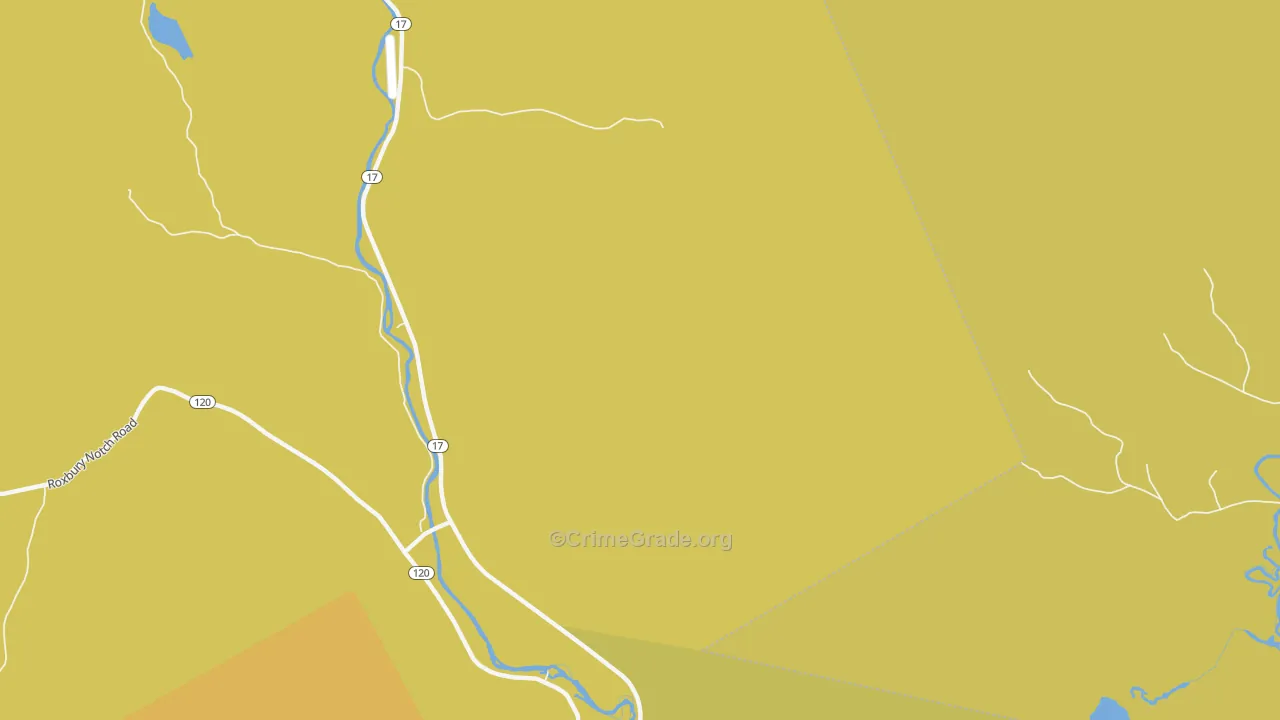 Frye, ME Map of Theft Rates