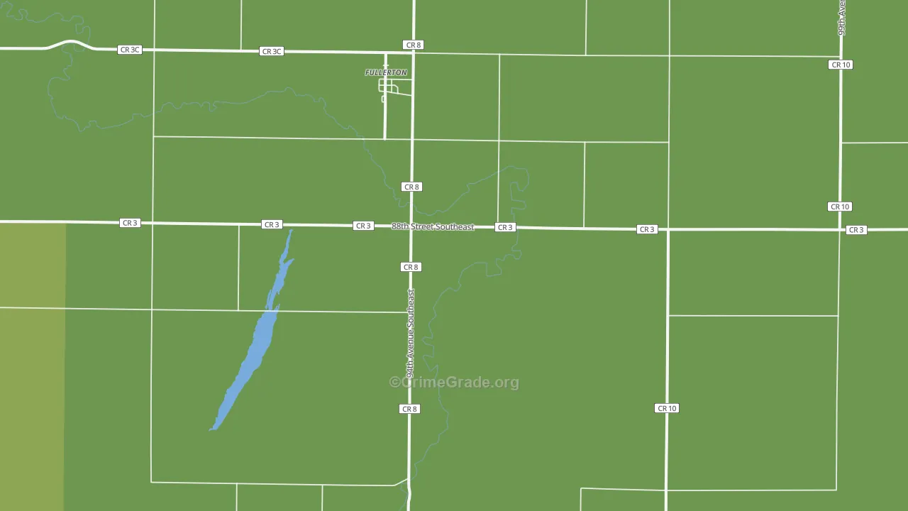 Fullerton, ND Map of Theft Rates