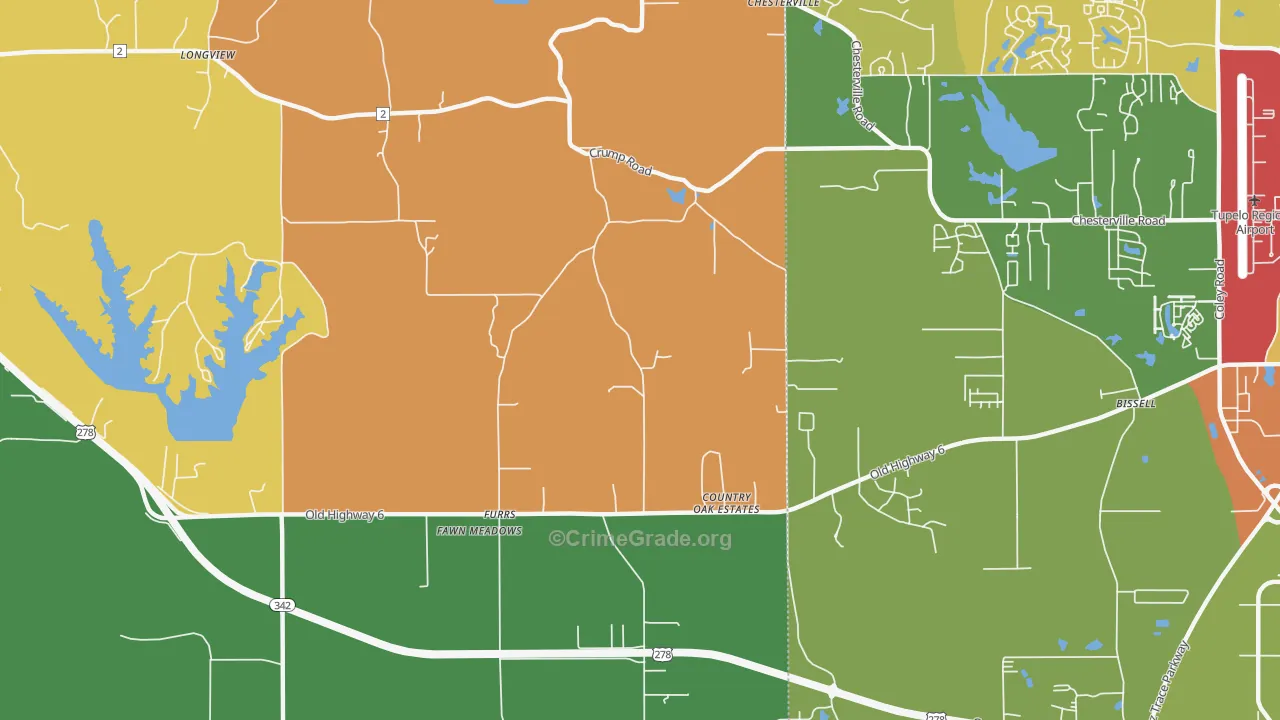 Furrs, MS Map of Theft Rates