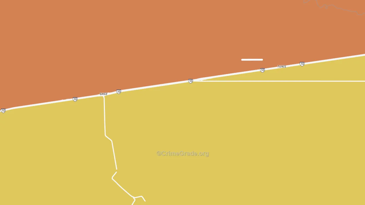 Gage, NM Map of Theft Rates