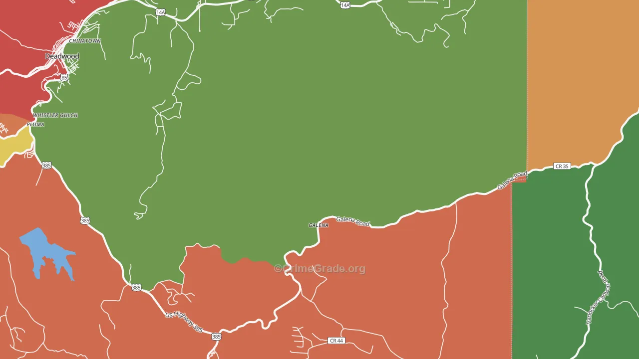 Galena, SD Map of Theft Rates