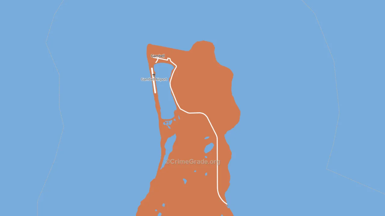 Gambell, AK Map of Theft Rates