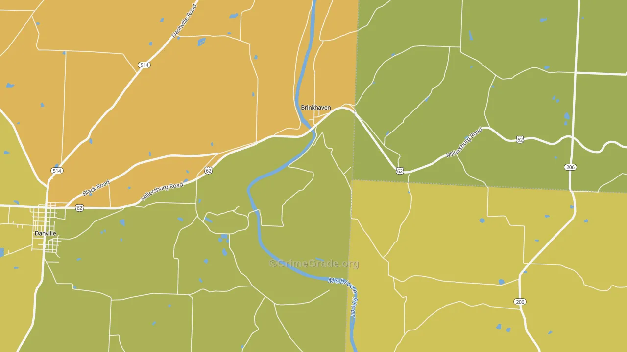 Gann, OH Map of Theft Rates