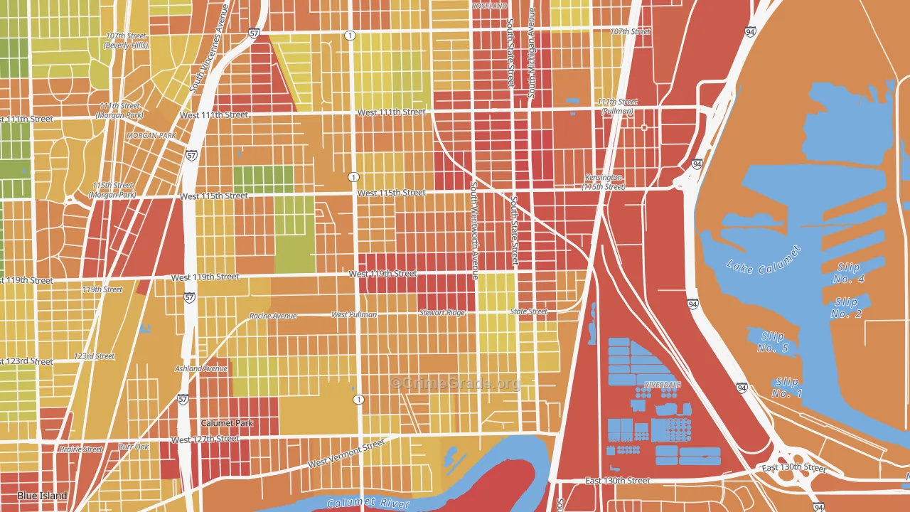 Gano, Chicago, IL Map of Theft Rates