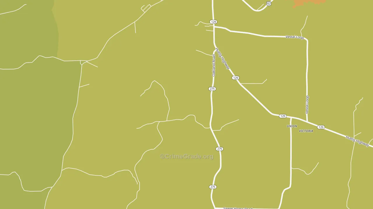 Gardner, AR Map of Theft Rates