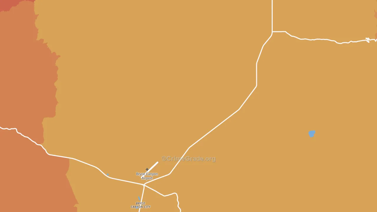 Garfield County, UT Map of Theft Rates
