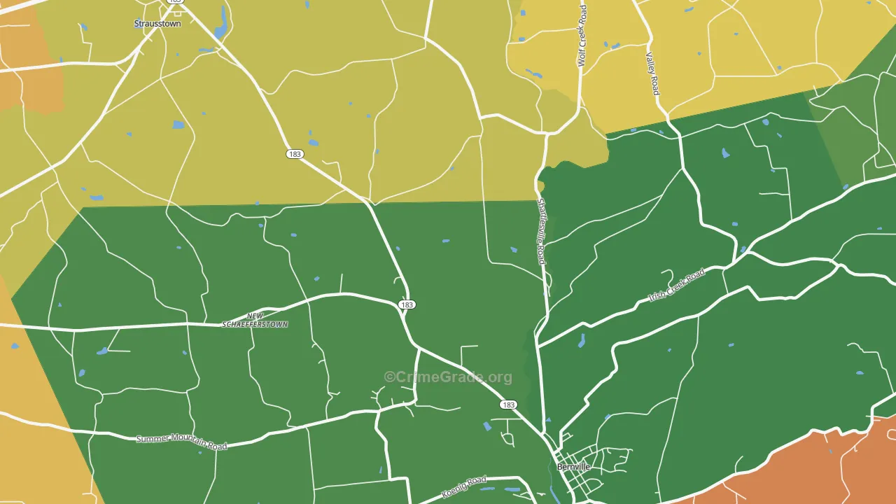 Garfield, PA Map of Theft Rates