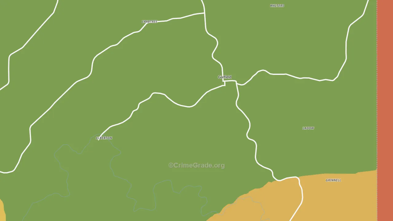 Garfield, WA Map of Theft Rates