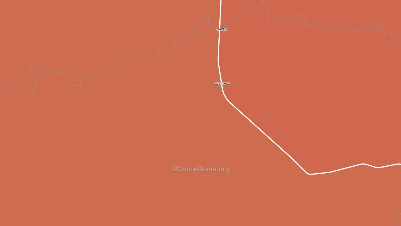 Garita, NM Map of Theft Rates