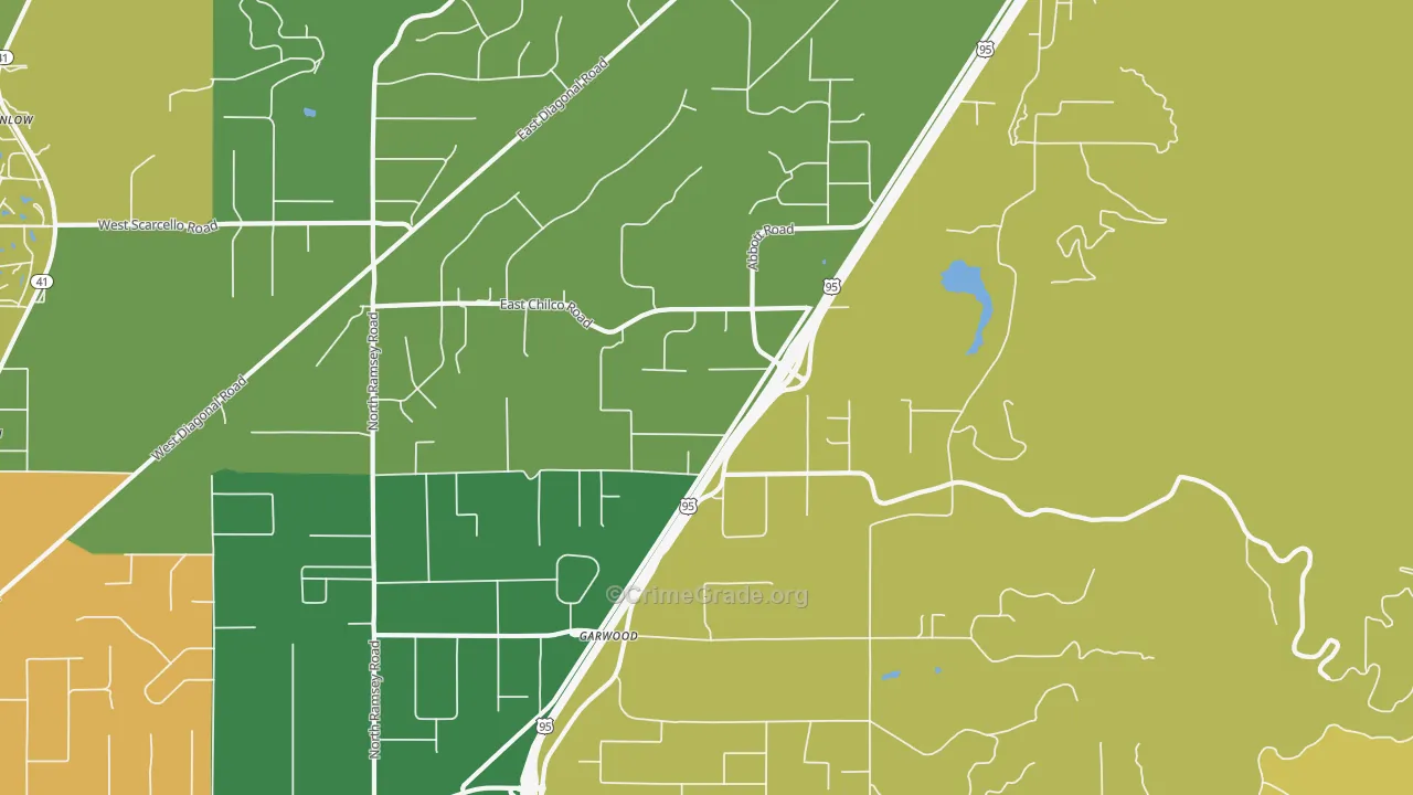 Garwood, ID Map of Theft Rates