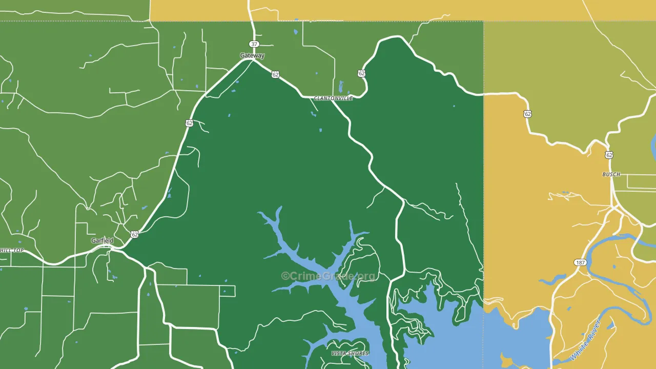 Gateway, AR Map of Theft Rates
