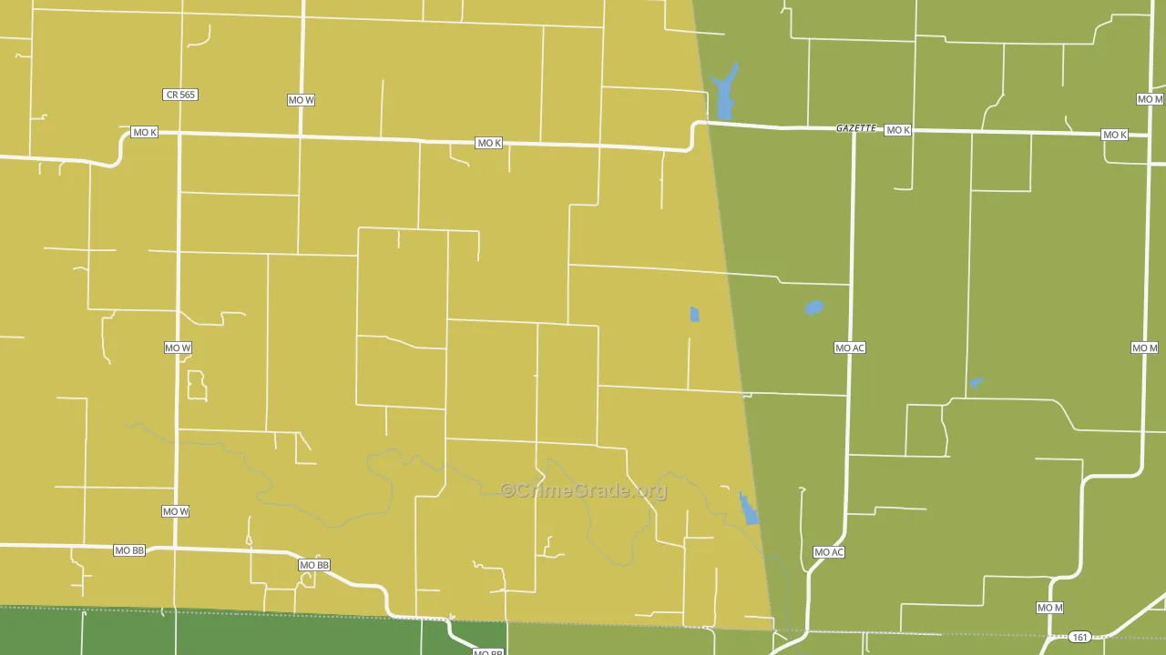 Gazette, MO Map of Theft Rates