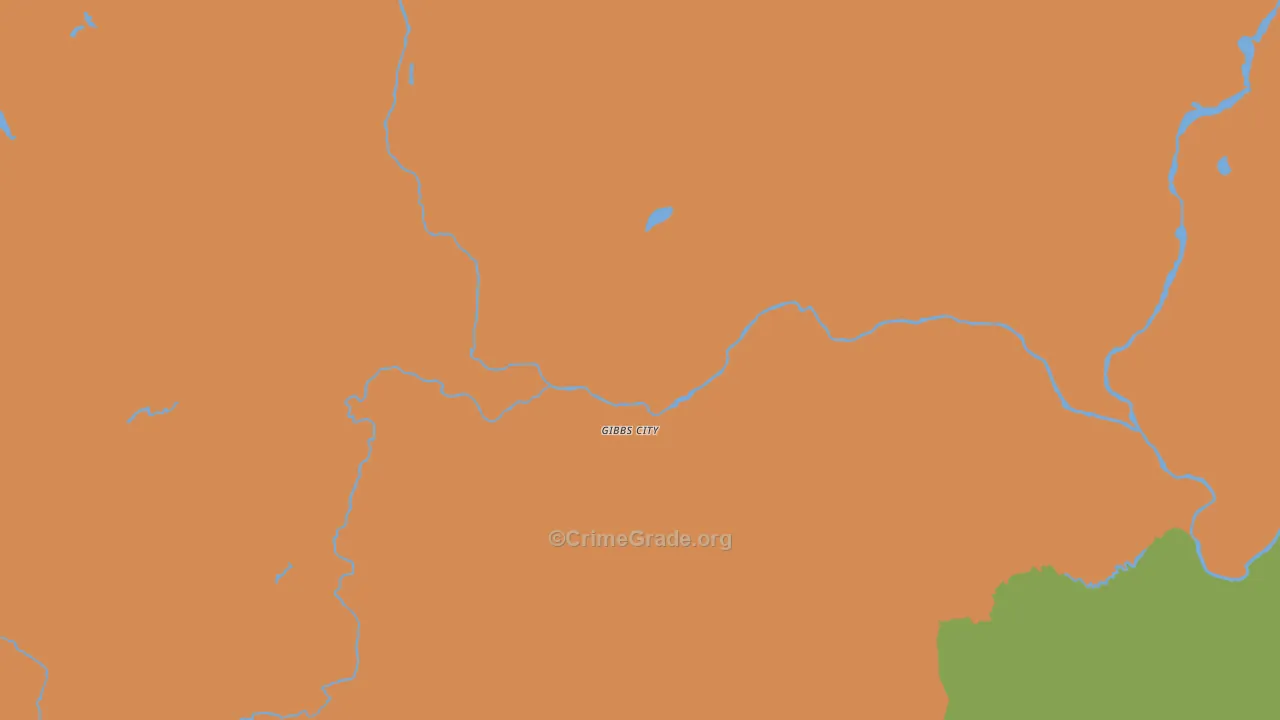 Gibbs City, MI Map of Theft Rates