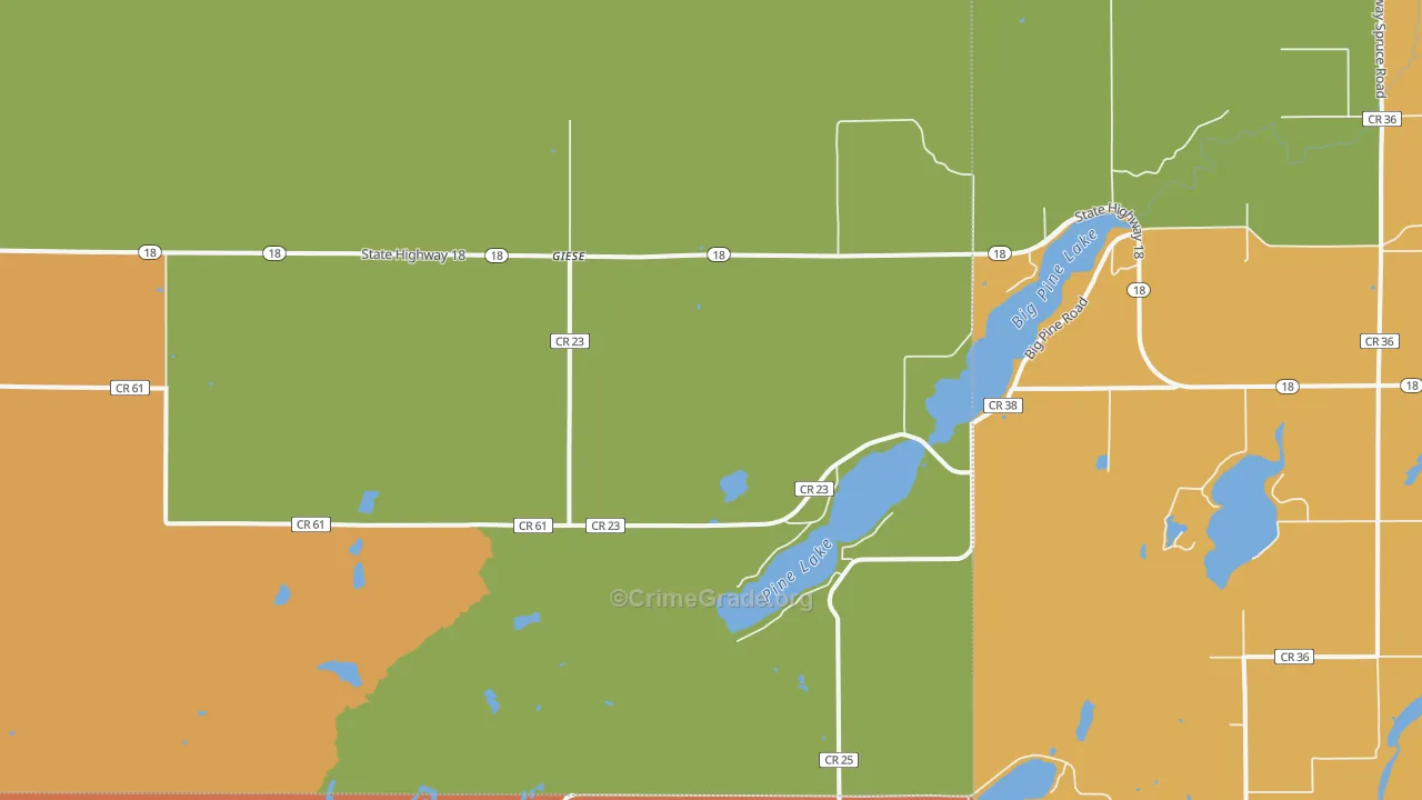 Giese, MN Map of Theft Rates