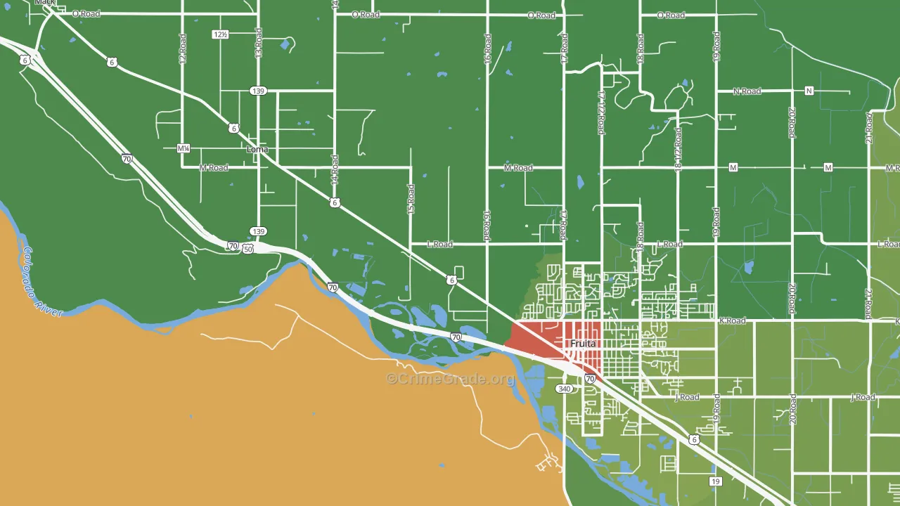 Gilsonite, CO Map of Theft Rates