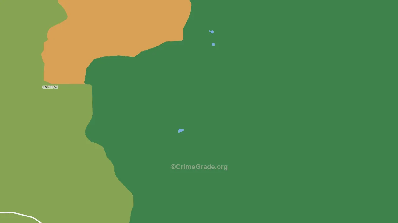 Giltedge, MT Map of Theft Rates