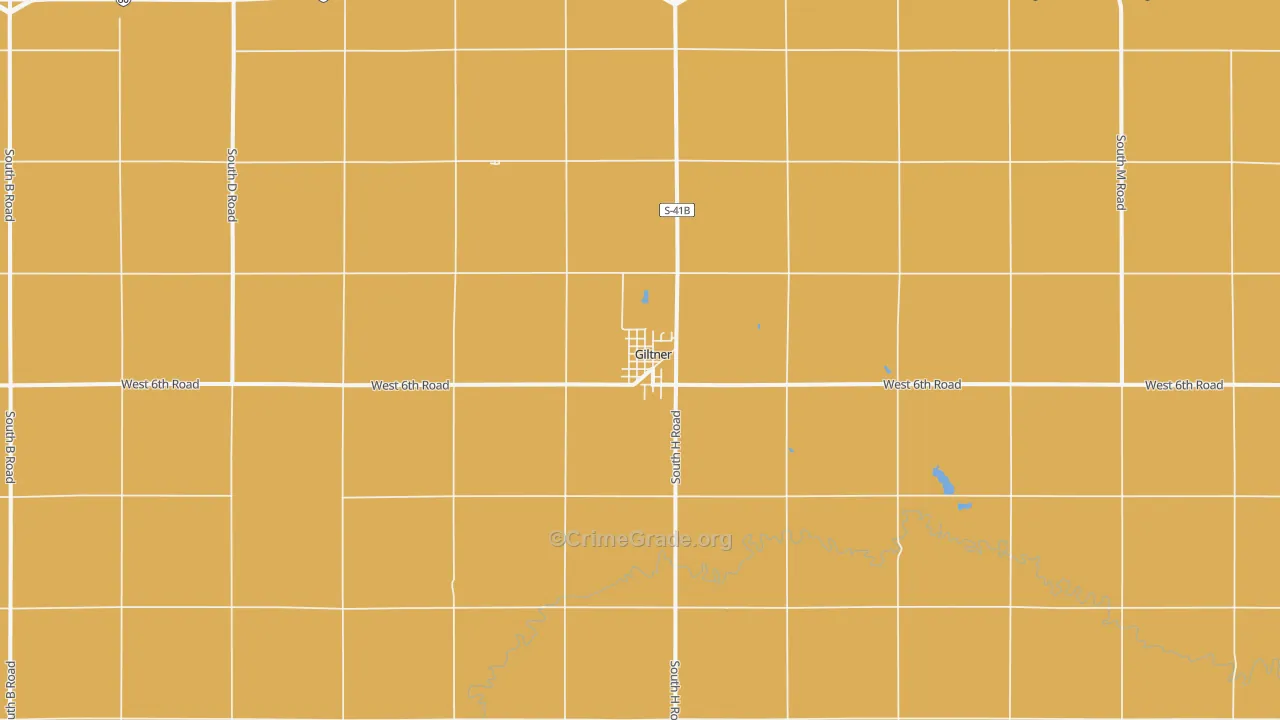 Giltner, NE Map of Theft Rates