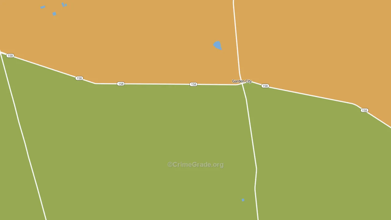 Glasscock County, TX Map of Theft Rates