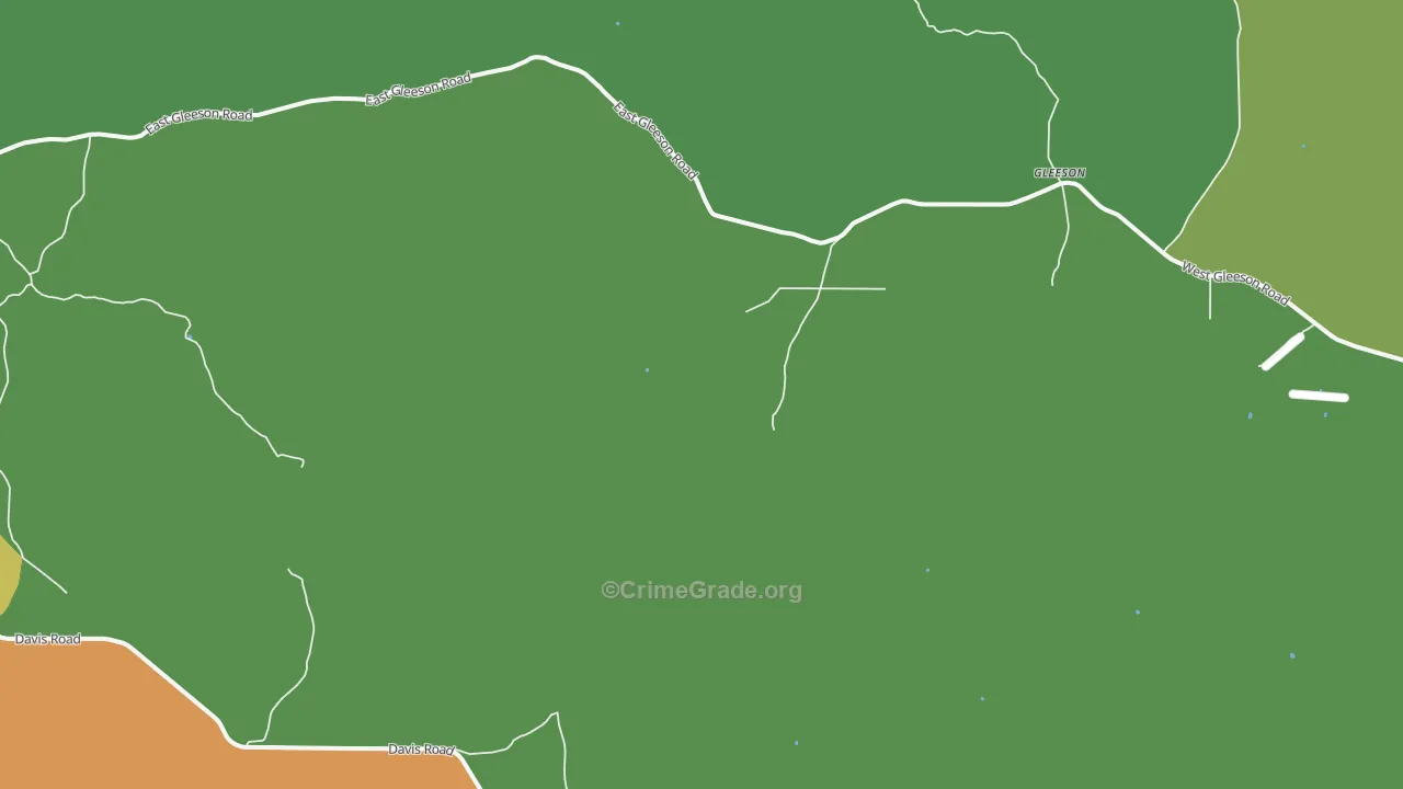 Gleeson, AZ Map of Theft Rates