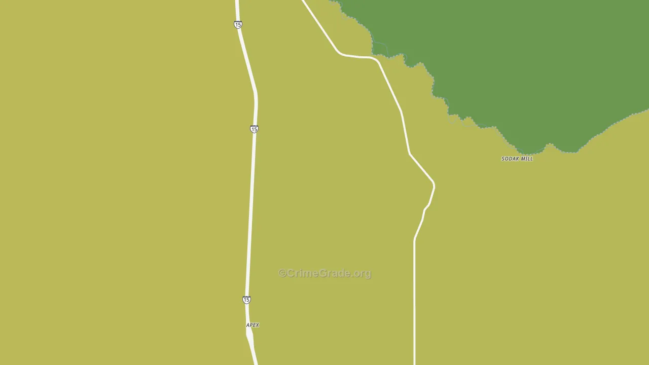 Glen, MT Map of Theft Rates