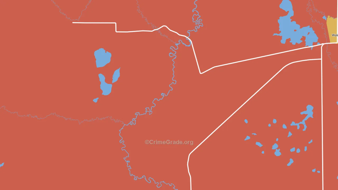 Glendevey, CO Map of Theft Rates