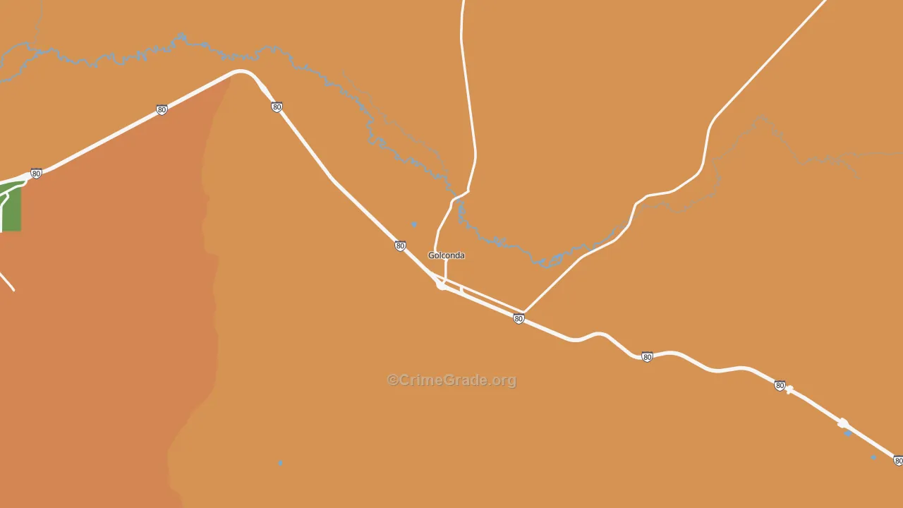 Golconda, NV Map of Theft Rates