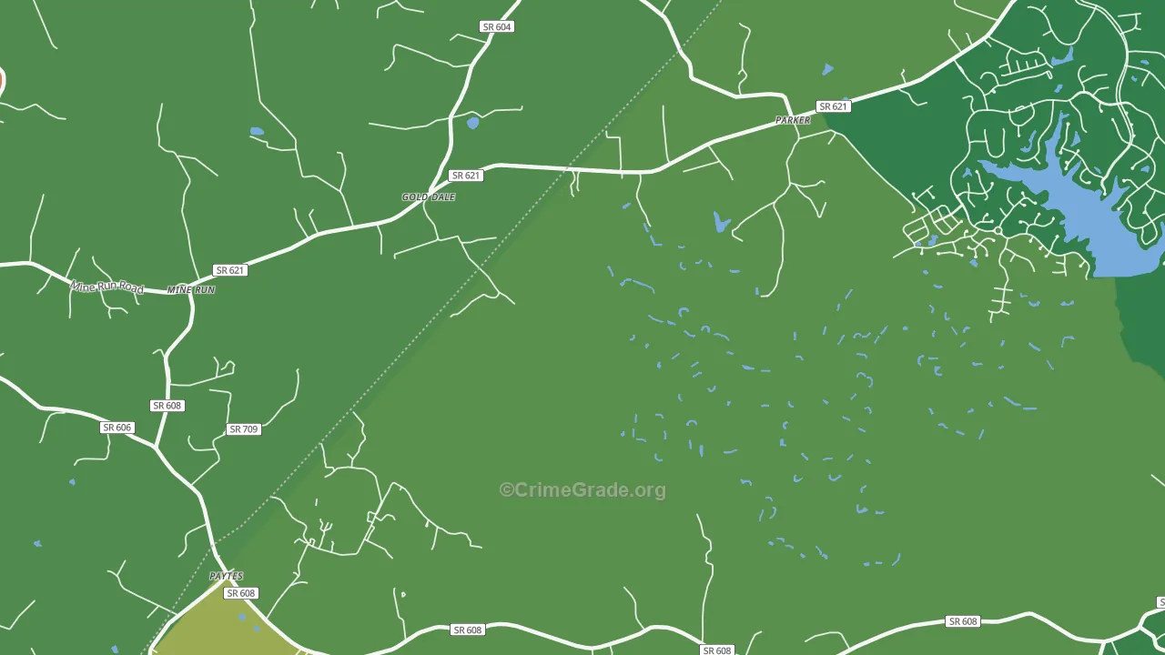 Gold Dale, VA Map of Theft Rates