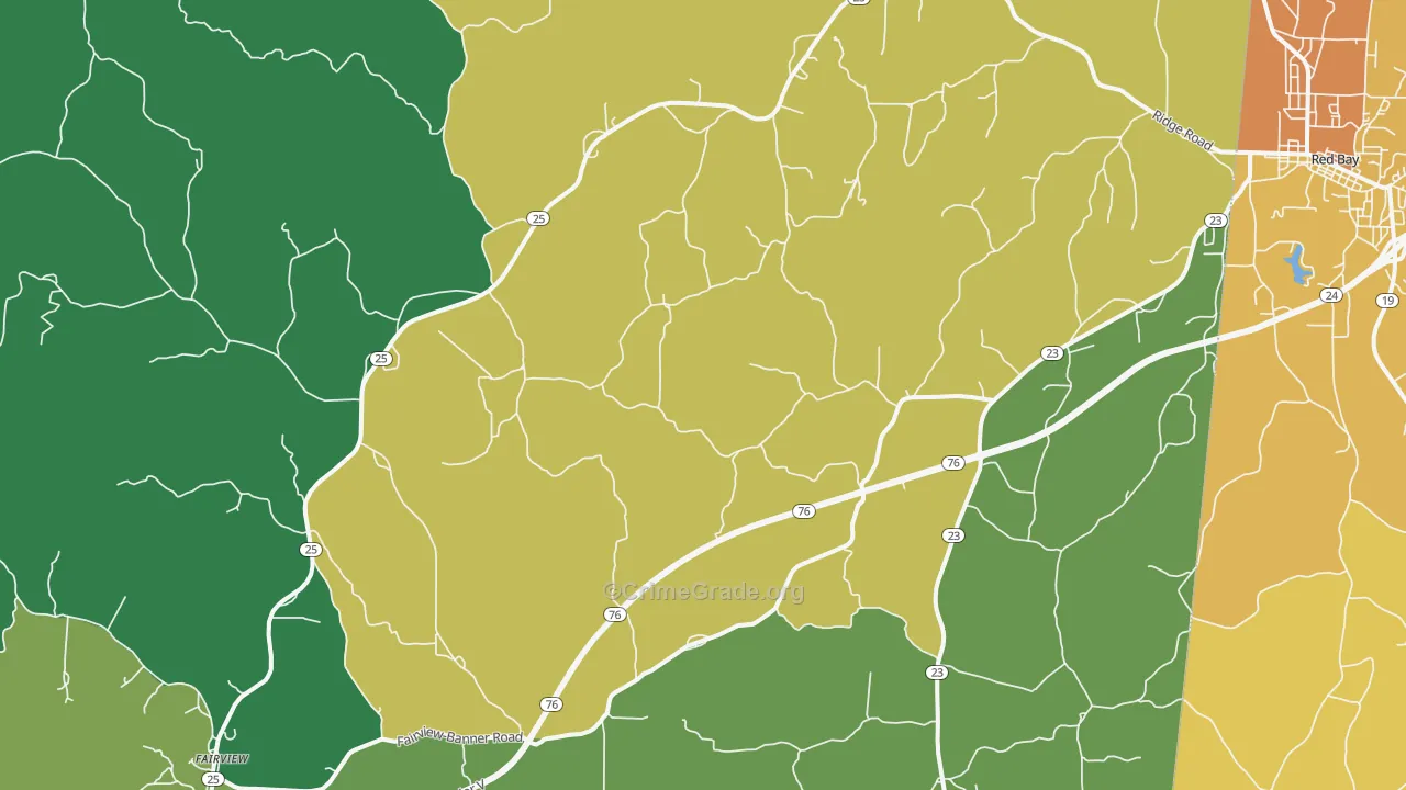 Golden, MS Map of Theft Rates